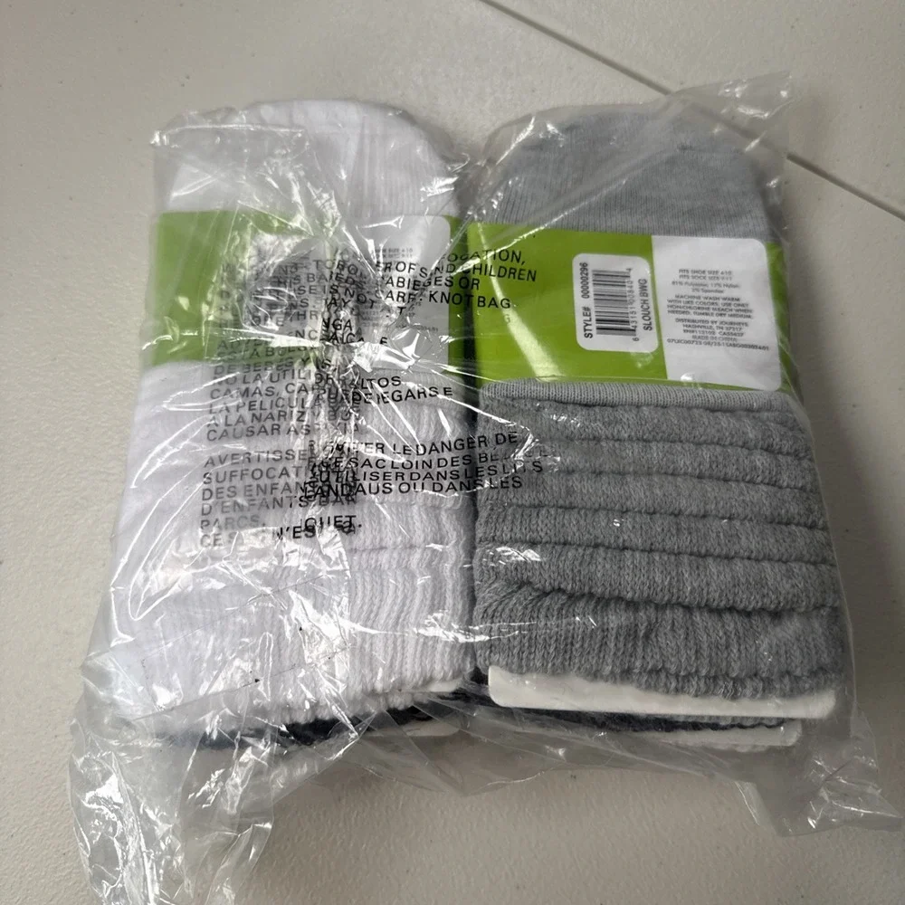 Journeys Slouch Socks Pack Of 6 Fits Shoe Size 4-10 Womens